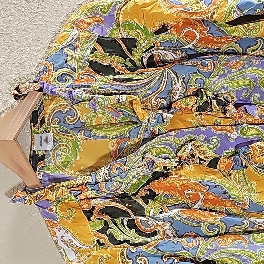 Craig Taylor Ruffle Mosaic Print Button Down Shirt - image 5